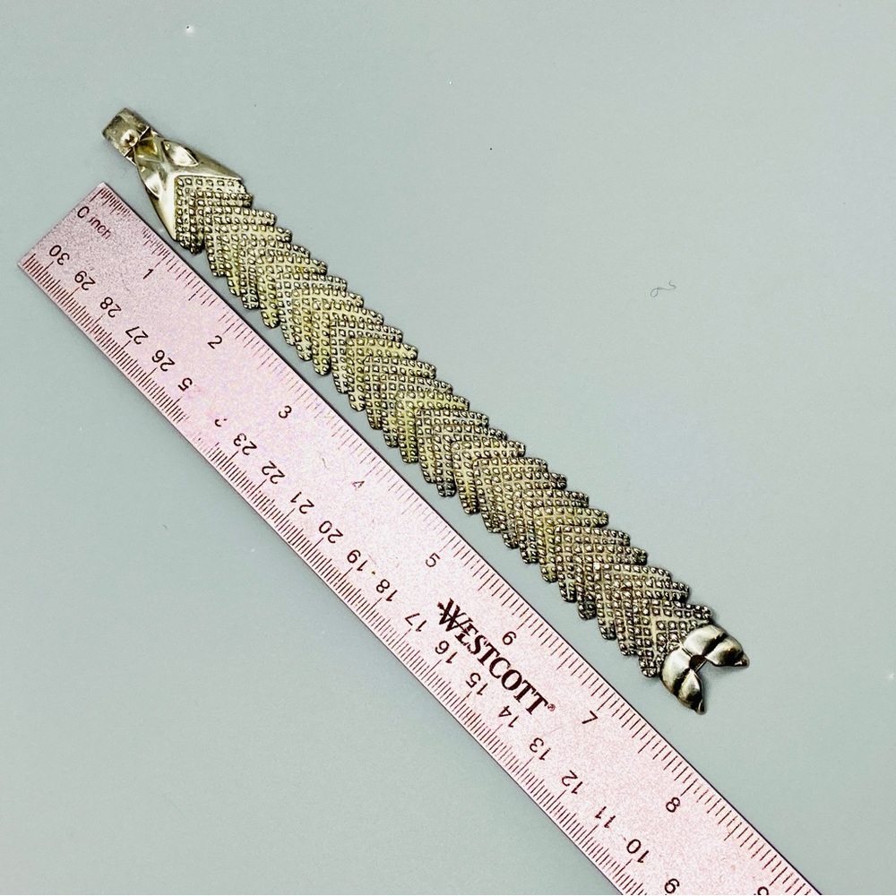Vintage Taxco Sterling Silver D’Molina Cayman / Crocodile Bracelet Mexico - Picture 14 of 16